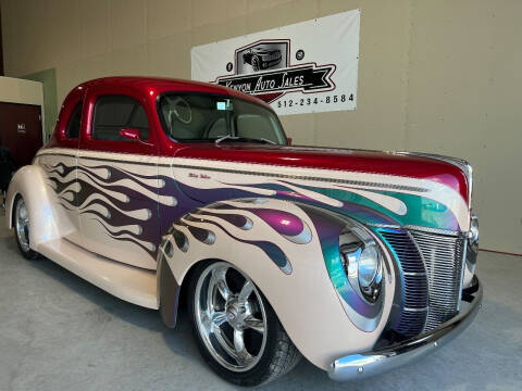 1940 Ford Coupe Deluxe for sale at Kenyon Auto Sales LLC in Burnet TX