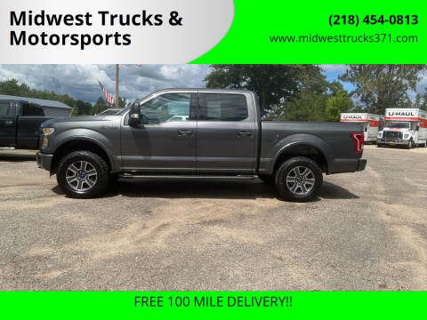 2017 Ford F-150 for sale at Midwest Trucks & Motorsports in Merrifield MN