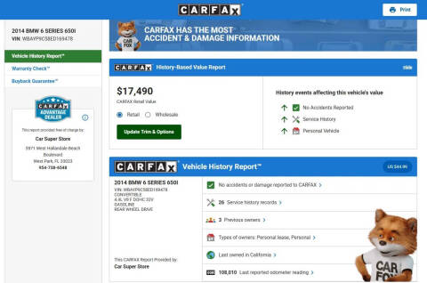 2014 BMW 6 Series 650i