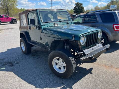 1999 Jeep Wrangler for sale at UpCountry Motors in Taylors SC