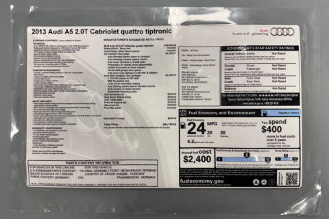 2013 Audi A5 2.0T quattro Premium Plus