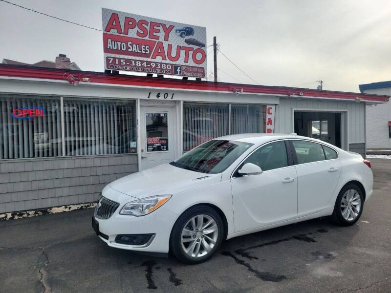 2015 Buick Regal for sale at Apsey Auto in Marshfield WI