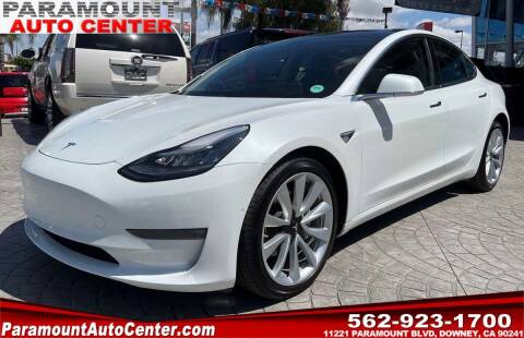 2019 Tesla Model 3 for sale at PARAMOUNT AUTO CENTER in Downey CA