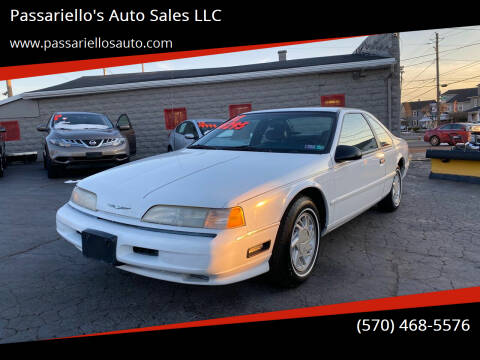 1992 Ford Thunderbird for sale at Passariello's Auto Sales LLC in Old Forge PA