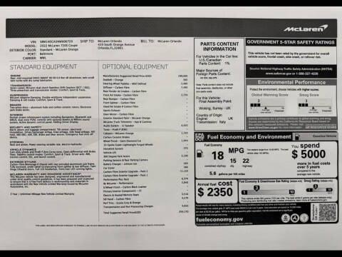 2022 McLaren 720S Performance