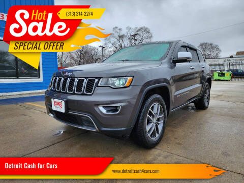 2017 Jeep Grand Cherokee for sale at Detroit Cash for Cars in Warren MI