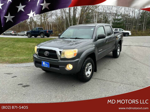 2011 Toyota Tacoma for sale at MD Motors LLC in Williston VT