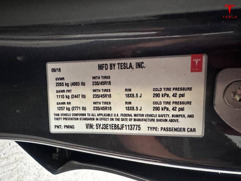 2018 Tesla Model 3