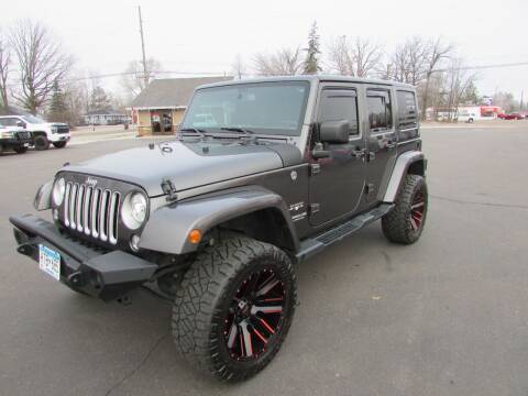 2017 Jeep Wrangler Unlimited for sale at Roddy Motors in Mora MN