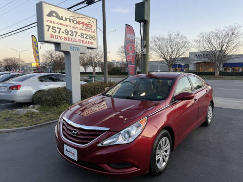 2012 Hyundai Sonata for sale at AutoPro Virginia LLC in Virginia Beach VA