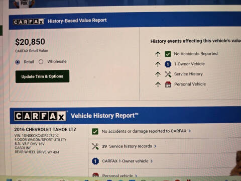 2016 Chevrolet Tahoe LTZ