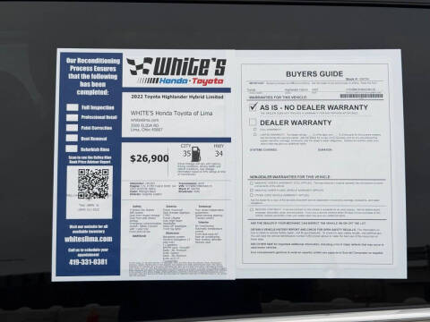 2022 Toyota Highlander Hybrid Limited