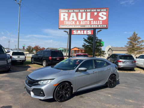 2017 Honda Civic for sale at RAUL'S TRUCK & AUTO SALES, INC in Oklahoma City OK