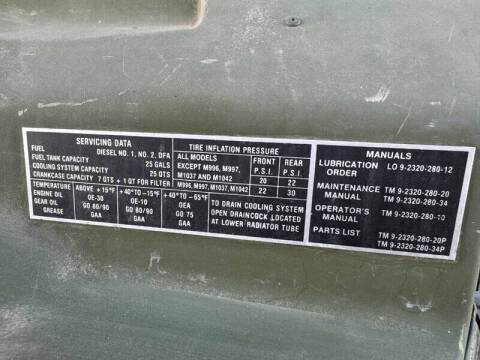 1987 AM General HMMWV