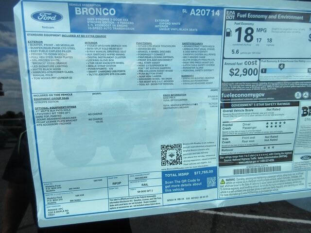 2025 Ford Bronco Stroppe Edition