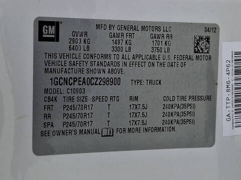 2012 Chevrolet Silverado 1500