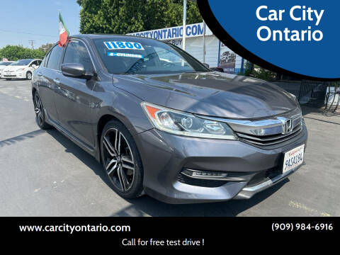 2016 Honda Accord for sale at Car City Ontario in Ontario CA