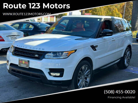 2015 Land Rover Range Rover Sport for sale at Route 123 Motors in Norton MA