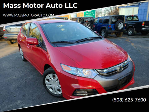 2012 Honda Insight for sale at Mass Motor Auto LLC in Millbury MA