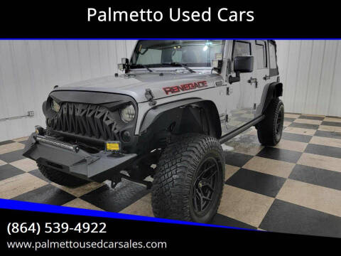 2015 Jeep Wrangler Unlimited for sale at Palmetto Used Cars in Piedmont SC