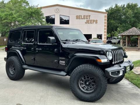2018 Jeep Wrangler Unlimited for sale at SELECT JEEPS INC in League City TX