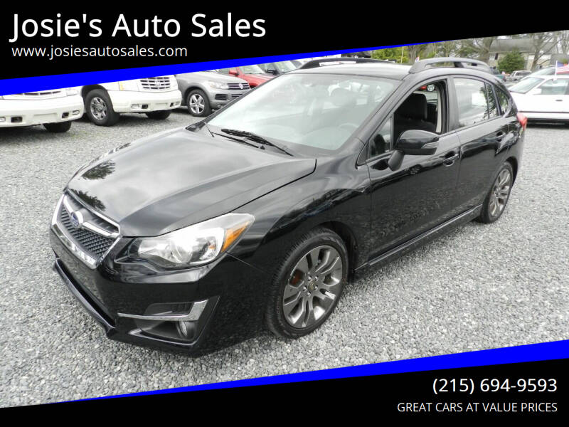 2015 Subaru Impreza for sale at Josie's Auto Sales in Gilbertsville PA