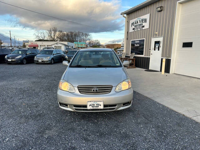 2004 Toyota Corolla for sale at PEAK VIEW MOTORS in Mount Crawford, VA