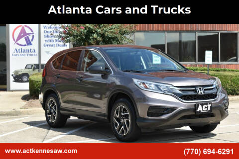 2016 Honda CR-V for sale at Atlanta Cars and Trucks in Kennesaw GA