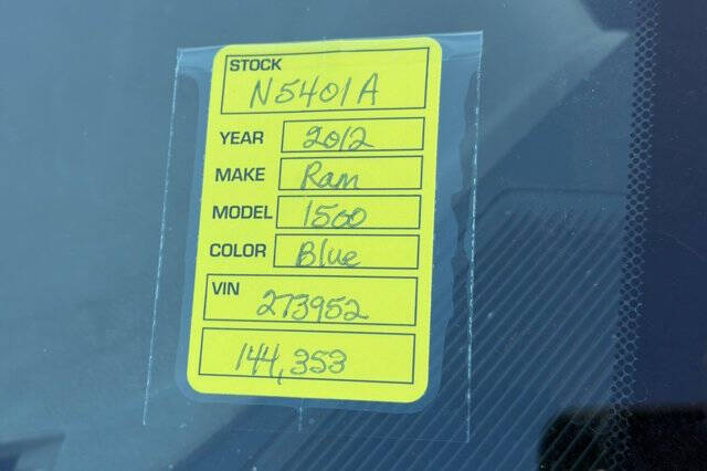 2012 RAM 1500 ST