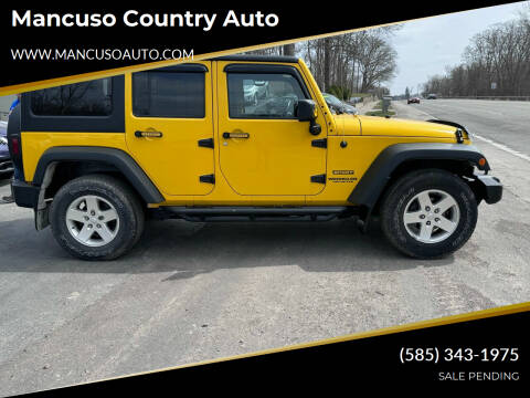 2011 Jeep Wrangler Unlimited for sale at Mancuso Country Auto in Batavia NY