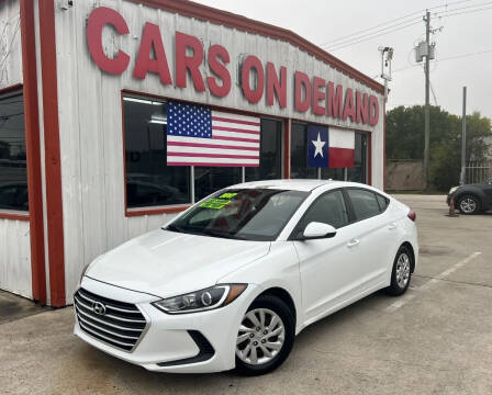 2017 Hyundai Elantra for sale at Cars On Demand 2 in Pasadena TX