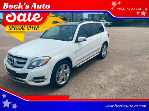 2013 Mercedes-Benz GLK for sale at Beck's Auto in Chesterfield VA