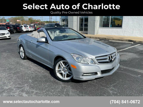2013 Mercedes-Benz E-Class for sale at Select Auto of Charlotte in Matthews NC