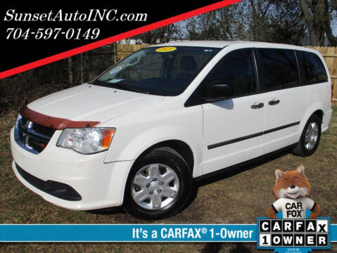 2013 Dodge Grand Caravan for sale at Sunset Auto in Charlotte NC