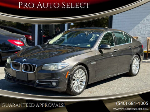 2015 BMW 5 Series for sale at Pro Auto Select in Fredericksburg VA