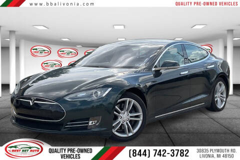 2012 Tesla Model S for sale at Best Bet Auto in Livonia MI