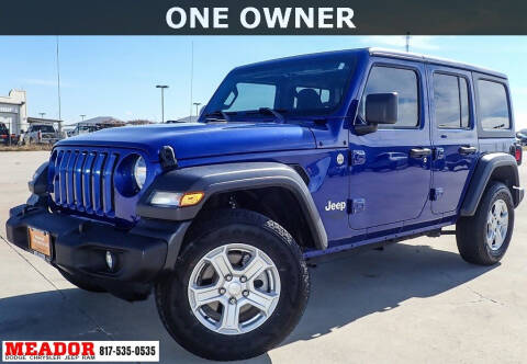 2019 Jeep Wrangler Unlimited for sale at Meador Dodge Chrysler Jeep RAM in Fort Worth TX