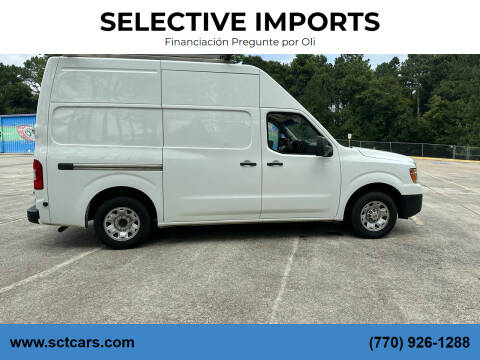 2018 Nissan NV for sale at SELECTIVE IMPORTS in Woodstock GA