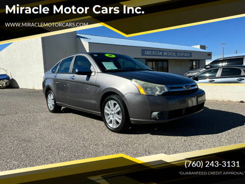 2010 Ford Focus for sale at Miracle Motor Cars Inc. in Victorville CA