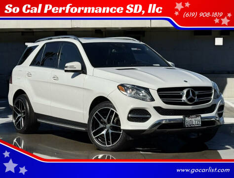 2018 Mercedes-Benz GLE for sale at So Cal Performance SD, llc in San Diego CA