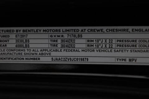 2018 Bentley Bentayga Black Edition