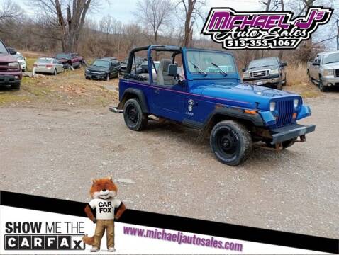 1995 Jeep Wrangler for sale at MICHAEL J'S AUTO SALES in Cleves OH