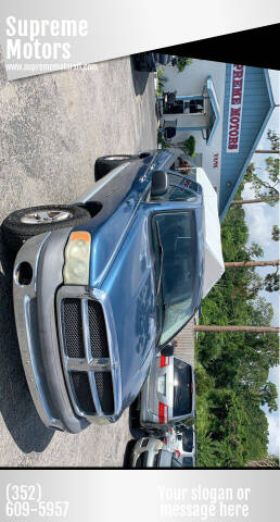 2002 Dodge Ram Pickup 1500 for sale at Supreme Motors in Leesburg FL