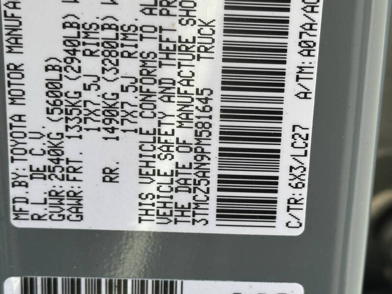 2023 Toyota Tacoma TRD Sport