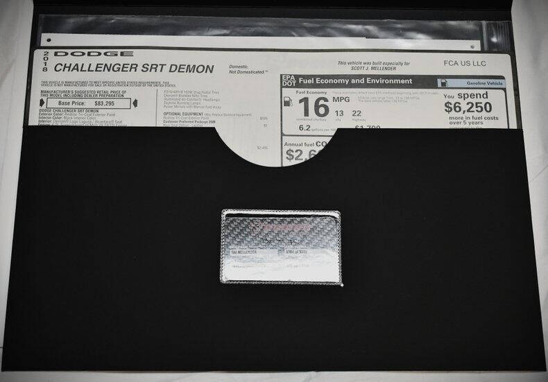 2018 Dodge Challenger SRT Demon