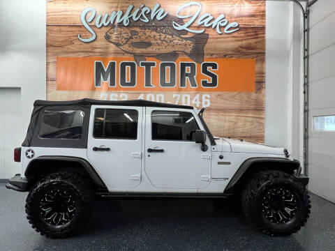 2018 Jeep Wrangler JK Unlimited for sale at Sunfish Lake Motors in Ramsey MN