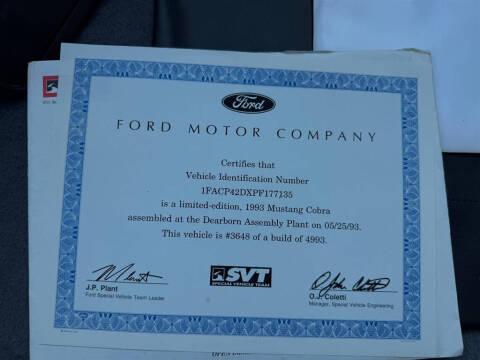1993 Ford Mustang SVT Cobra