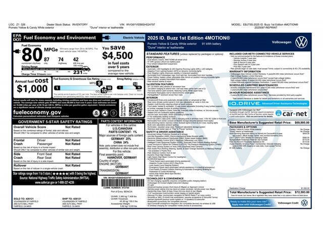 2025 Volkswagen ID. Buzz 1st Edition 4Motion
