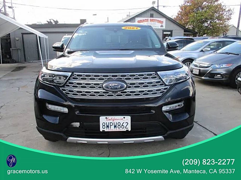 Black 2021 Ford Explorer Limited Limited 4dr SUV 2