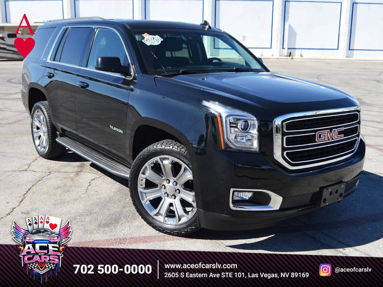 Black 2017 GMC Yukon SLE 4x2 SLE 4dr SUV 2